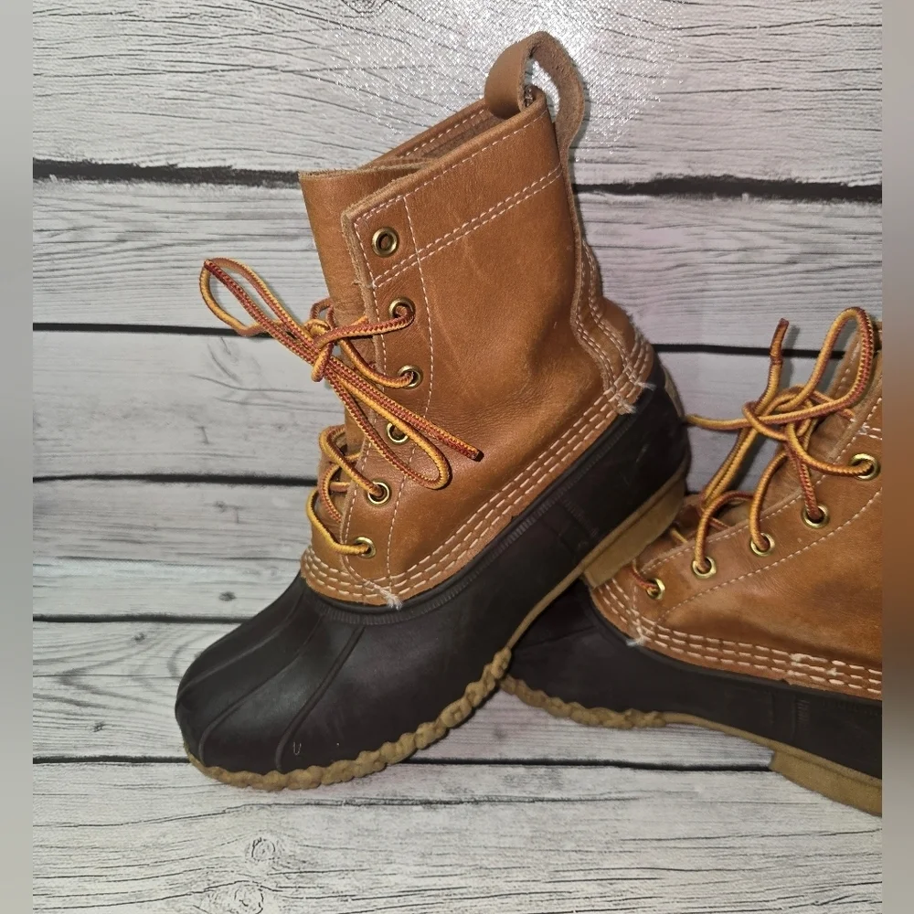 Vintage L.L. Bean 6” Bean Boots Duck Boots Womans Size 8 Made In Maine USA